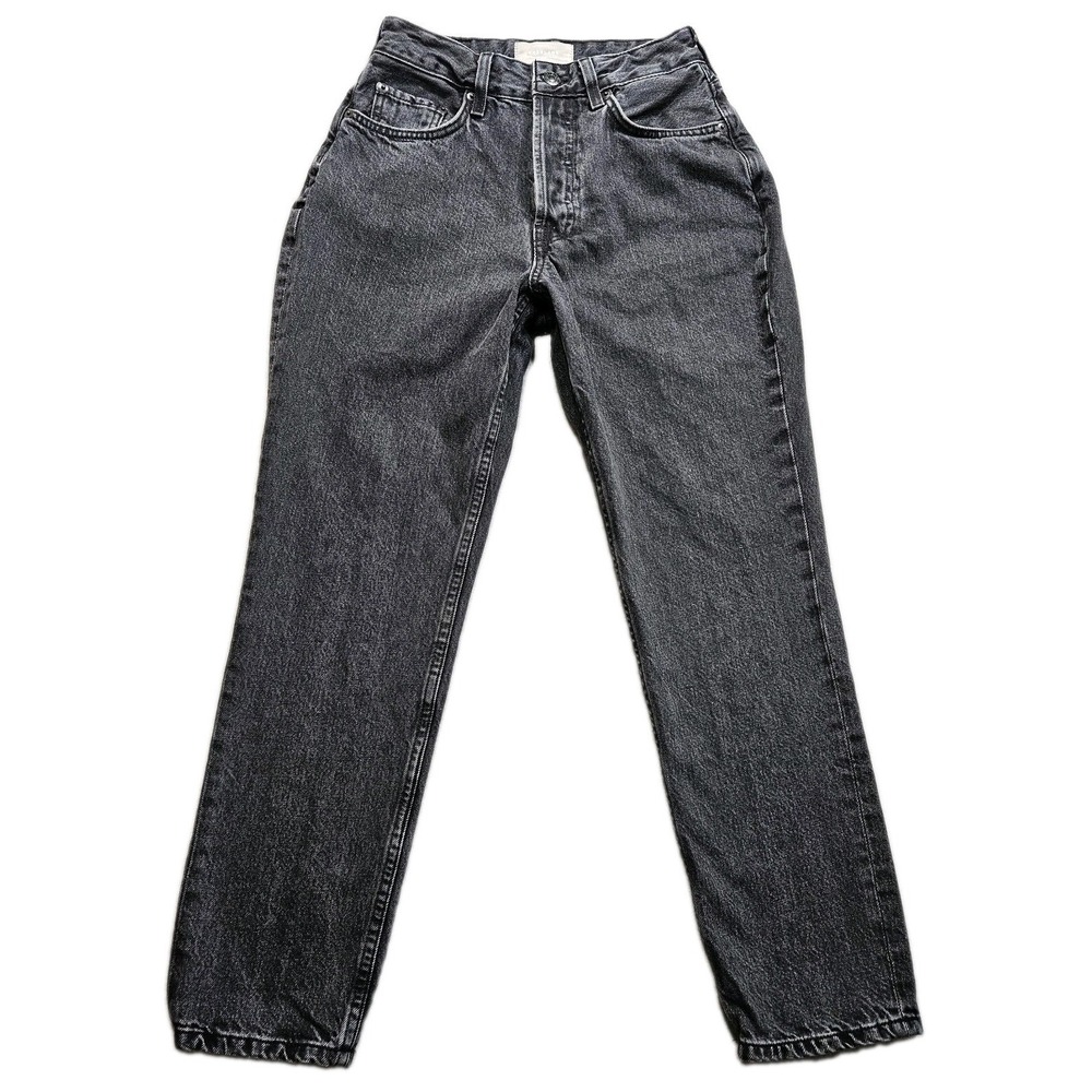 Everlane Organic Cotton Jeans Womens 27 Ankle Gray Curvy 90s Cheeky Straight Mom